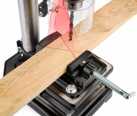 Aparat, masina de gaurit, bormasina fixa 1600W 16mm cu laser de banc coloana verticala (PM0924) [1]