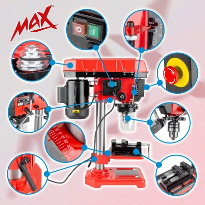 Aparat gaurit si insurubat - Aparat, masina de gaurit bormasina fixa 1600W 16mm de banc, coloana vericala (MXDP-16-1)