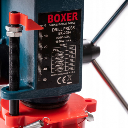 Aparat, masina de gaurit, bormasina fixa 1850W 16mm de banc coloana verticala (BX-2084) [4]