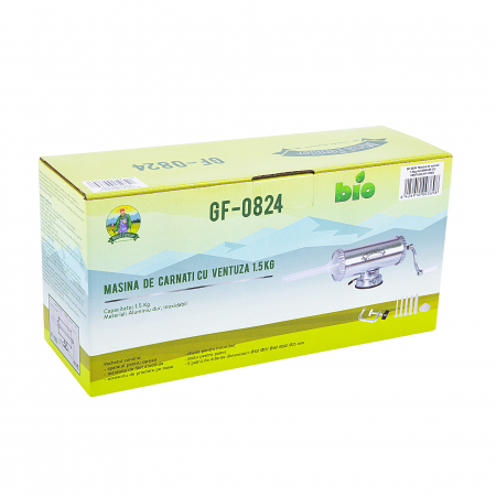 Aparat masina de umplut facut carnati 1.5kg + 5 palnii incluse (GF-0824) [3]
