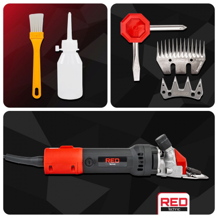 Aparat masina electrica tuns animale cu 2 seturi de cutite oi berbeci caini capre (RTMDSO0147+C) [6]