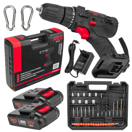 Scule Atelier Auto - Aparat masina gaurit filetat filetanta 20V 2x2ah + accesorii (RTWA0033)