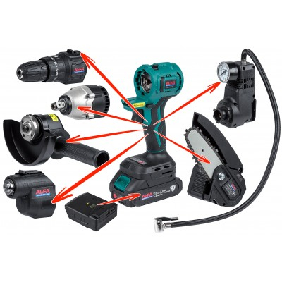 Aparat masina multifunctionala 7 in 1 capete interscimbale cu baterii incluse (ALNWB-21BL) [3]
