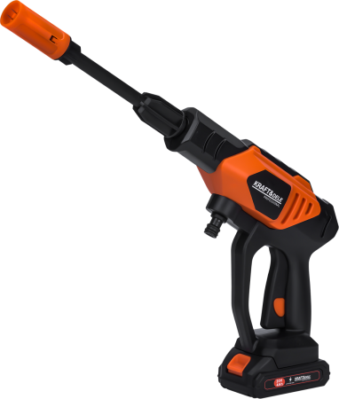 Aparat masina pistol de spalat cu presiune cu acumulator baterii 2x4Ah 20V 60bar + accesorii (KD662) [9]