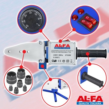 Aparat pistol sudat lipit PVC tevi electric 2720W (LPW002) [10]