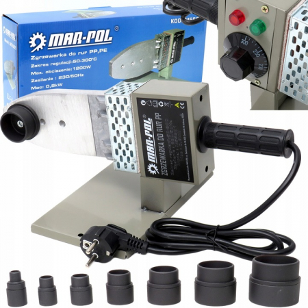 Aparat plita lipire lipit sudura sudat tevi PPR PVC Polipropilena 1200W 16-63mm + accesorii (M55901) [4]