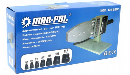 Aparat plita lipire lipit sudura sudat tevi PPR PVC Polipropilena 1200W 16-63mm + accesorii (M55901) [3]