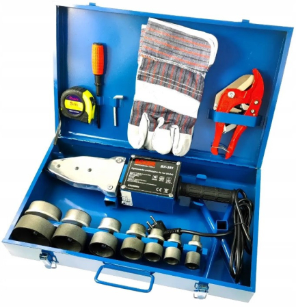 Aparat / plita lipire lipit sudura sudat tevi PPR PVC Polipropilena 2850W 16-63mm + accesorii (BX-351) [8]