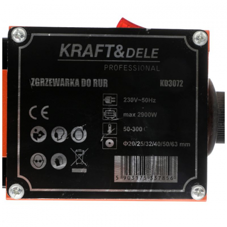 Aparat plita lipire lipit sudura sudat tevi PPR PVC Polipropilena 2900W 20-63mm + accesorii (KD3072) [4]