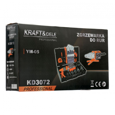 Aparat plita lipire lipit sudura sudat tevi PPR PVC Polipropilena 2900W 20-63mm + accesorii (KD3072) [10]