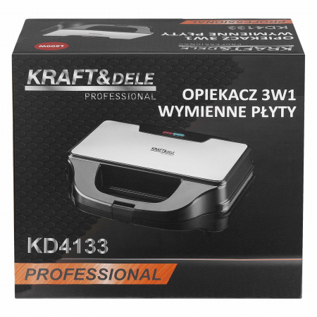 Aparat sandwich 3 in 1, 1500W, placi interschimbabile pentru wafe, toast si grill (KD4133) [16]