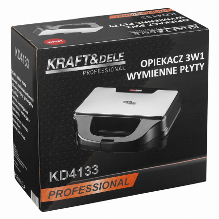 Aparat sandwich 3 in 1, 1500W, placi interschimbabile pentru wafe, toast si grill (KD4133) [15]