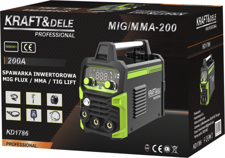 Aparat sudura multiproces 200A MIG-MAG MMA TIG-Lift FLUX (KD1786) [13]