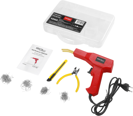 Reparat caroserie - Aparat sudura plastic 100W cu capse pentru reparatii auto taiere termica si netezire in valiza (KD868)