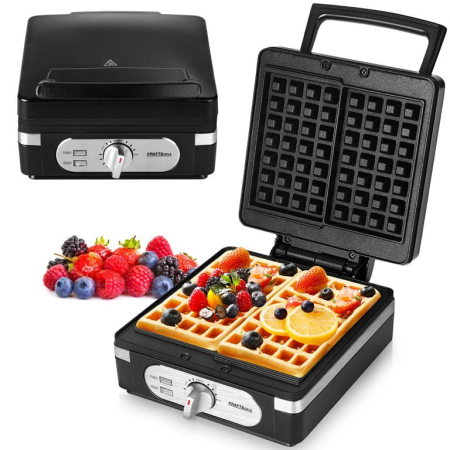 Produse noi (necategorizate) - Aparat vafe gofre 2000W, 3 trepte temperatura alimentare 220-240V (KD4100)