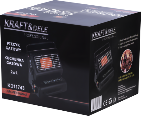 Aragaz cuptor incalzitor camping pe gaz 1.8 Kw (KD11743) [14]