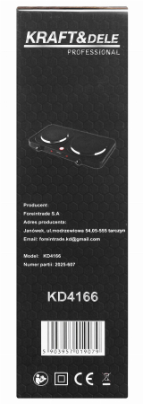 Aragaz electric cu 2 arzatoare 2600W 155 si 185 mm cu termostat reglabil (KD4166) [18]