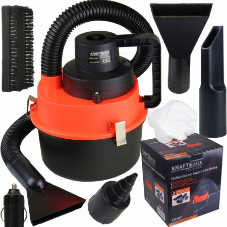 Aspiratoare - Aspirator auto 12V pompa salte 155W + 3 duze (KD487)