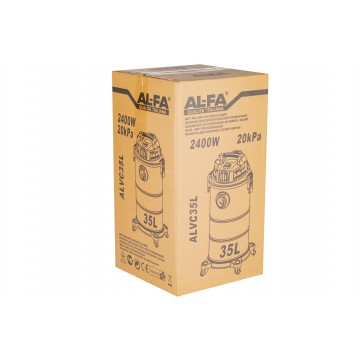 Aspirator industrial si de atelier 2400W, 35L, 20kPa, debit 58L/s (ALVC35L) [9]
