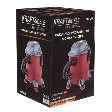 Aspirator industrial umed uscat 1200W 20L (KD475) [23]