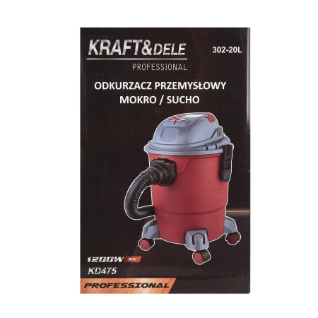 Aspirator industrial umed uscat 1200W 20L (KD475) [20]