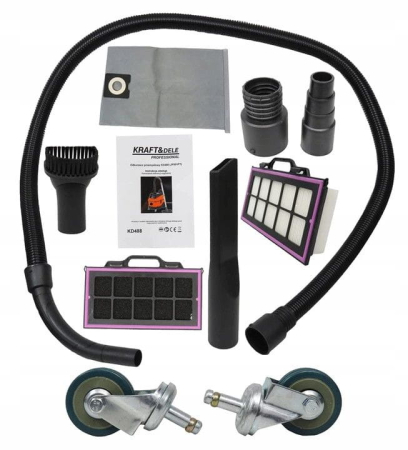 Aspirator industrial umed uscat pentru constructii 30L 1600W (KD488) [7]