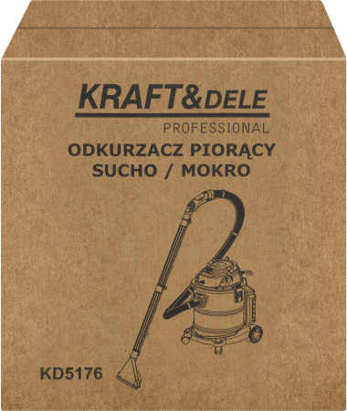 Aspirator umed uscat 1600W cu functie spalare tapiterie si filtru HEPA (KD5176) [19]