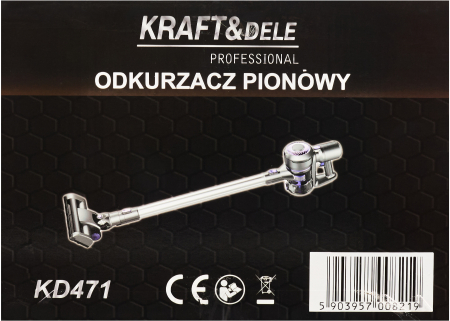 Aspirator vertical fara fir 22.2V 0.8L cu perie LED si acumulator Li-Ion (KD471) [32]