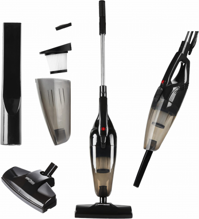 Scule electrice - Aspirator vertical fara sac 2 in 1, 1000W, recipient 1L, filtru HEPA, perie LED (KD5165)