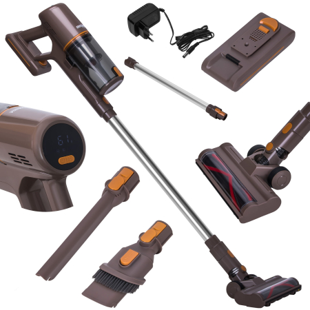 Produse noi (necategorizate) - Aspirator vertical pe baterii acumulator 25,2V 2500mAh + accesorii (KD5166)