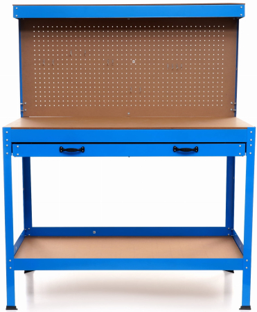 Banc de lucru cu perete scule si sertar 1200x600mm blat 12mm (KD640) [1]