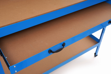 Banc de lucru cu perete scule si sertar 1200x600mm blat 12mm (KD640) [5]