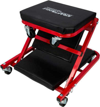 Altele - Banca atelier 2 in 1 tip sezlong si scaun, 6 roti pivotante, cadru metalic, 150 kg (KD10764)