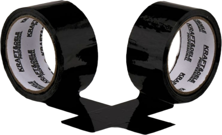 Altele - Banda adeziva de ambalare neagra 48 mm x 45 m cu adeziv acrilic (KD11841)