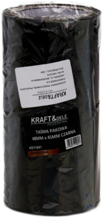 Banda adeziva de ambalare neagra 48 mm x 45 m cu adeziv acrilic (KD11841) [3]