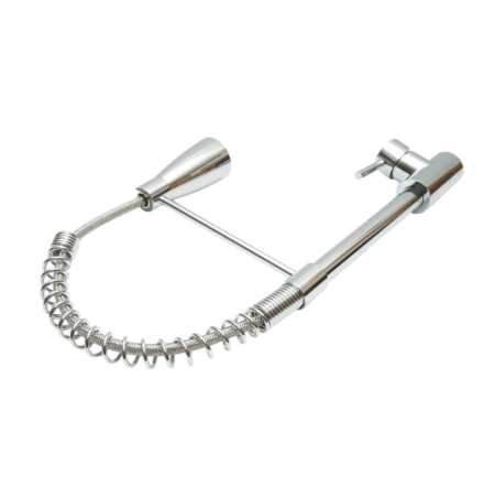 Baterie chiuveta bucatarie cu dus extractibil, pipa flexibila 2 functii, crom lucios (DISSY43) [3]