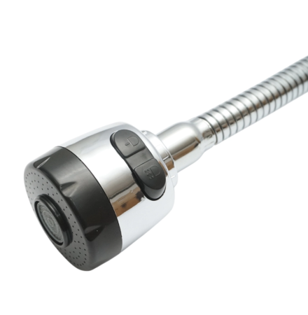 Baterie chiuveta bucatarie cu pipa flexibila, perlator 2 functii, crom lucios DISMU13 (BK79029) [4]