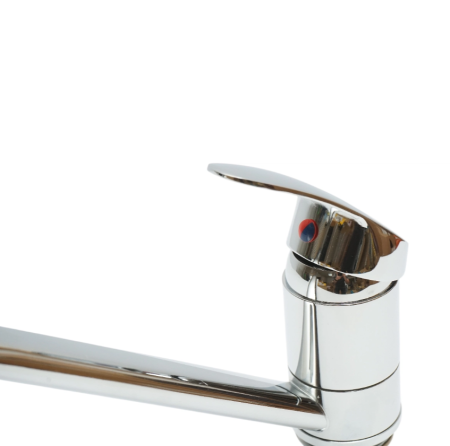 Baterie chiuveta bucatarie cu pipa mobila 22cm monocomanda, cartus ceramic, crom lucios (DISSY36) [4]