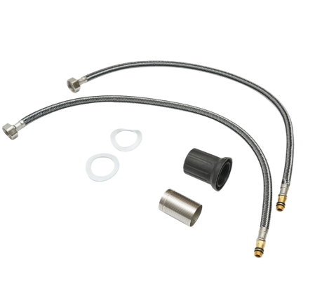 Baterie chiuveta bucatarie rotativa, finisaj negru mat, stativ cu monocomanda, aliaj zinc, accesorii incluse (DISPM63) [7]