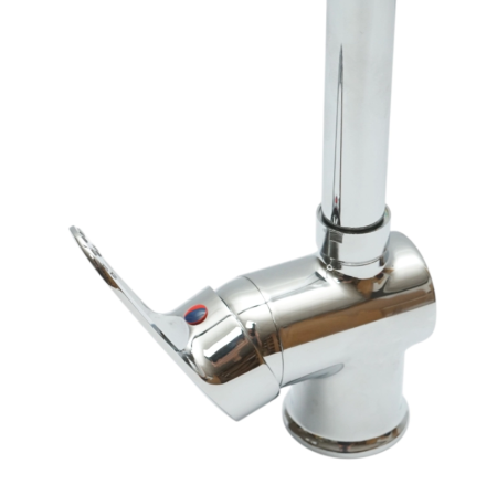 Baterie chiuveta bucatarie rotativa monocomanda, cartus ceramic, crom lucios (DISSY39) [5]