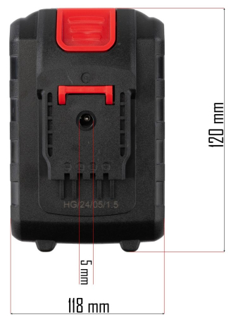 Baterie foarfece gradina 20V li-ion 2000mAh compatibila fara fir greutate 318g (RTSA0063-BT) [2]