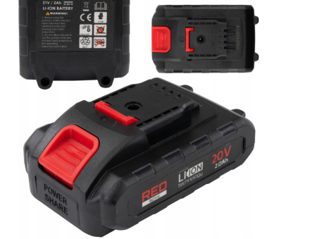 Scule electrice - Baterie foarfece gradina 20V li-ion 2000mAh compatibila fara fir greutate 318g (RTSA0063-BT)