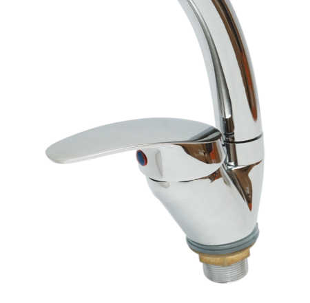 Baterie lavoar baie monocomanda, montaj chiuveta, cartus ceramic, crom lucios (DISSY41) [5]