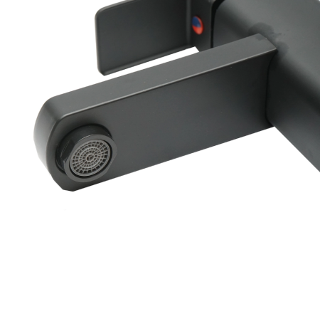 Baterie lavoar monocomanda, finisaj negru mat, montaj stativ, otel inoxidabil, accesorii incluse (DISPM65) [6]