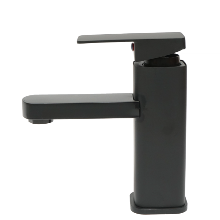 Baterie lavoar monocomanda, finisaj negru mat, montaj stativ, otel inoxidabil, accesorii incluse (DISPM65) [1]