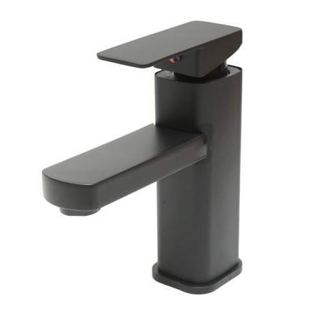 Casa - Baterie lavoar monocomanda, finisaj negru mat, montaj stativ, otel inoxidabil, accesorii incluse (DISPM65)