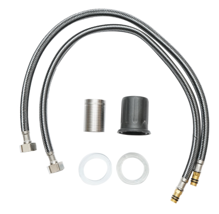 Baterie lavoar tip cascada, monocomanda, finisaj negru mat, aliaj zinc, accesorii incluse (DISPM64) [6]