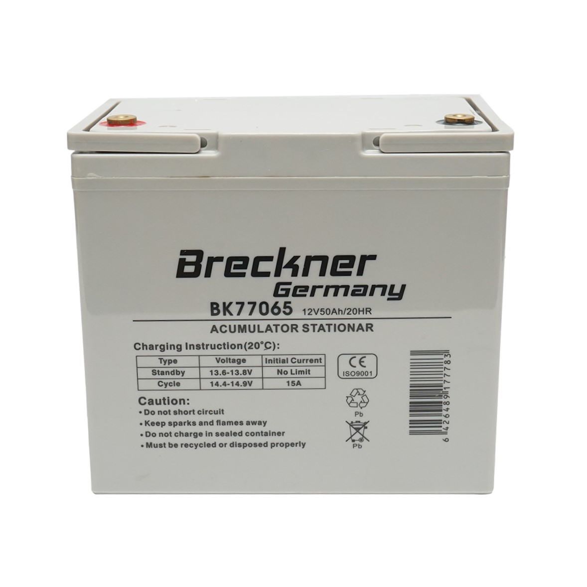 Scule pentru gradinarit - Baterie sistem solar cu gel 12V 50Ah 20HR 242x148x240mm FCG12-50 Breckner Germany DISEH06 (BK77065)