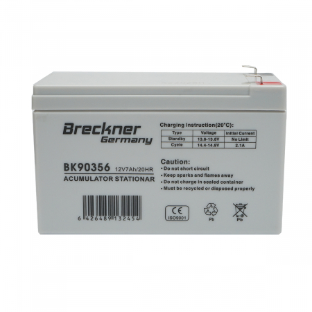 Sistem alimentare (panou, baterie, adaptor 220V) - Baterie sistem solar 12V 7Ah 151x65x94x100mm DISAM12 (BK90356)