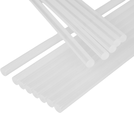 Batoane silicon pistol lipit 11x250mm albe adeziv termofuzibil 42 buc 1kg (KD11261) [7]
